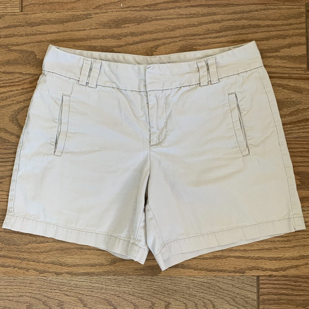 Loft Khaki Chino Shorts Size 6